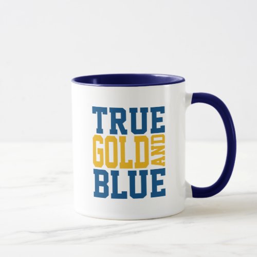 True WVU Gold And Blue Mug