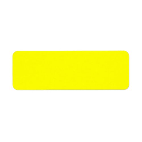 True Yellow Fluo Color Delight Ready to Customize Label