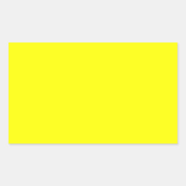 True Yellow Fluo Delight to Customize Rectangular Sticker (Front)