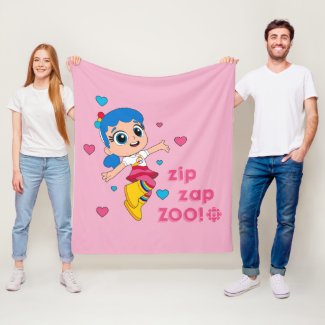 True - Zip Zap Zoo Fleece Blanket