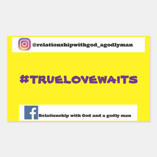 #truelovewaits sticker (Front)