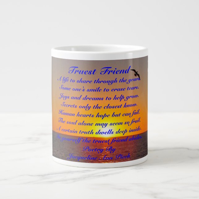 Truest Friend Giant Coffee Mug (Front)