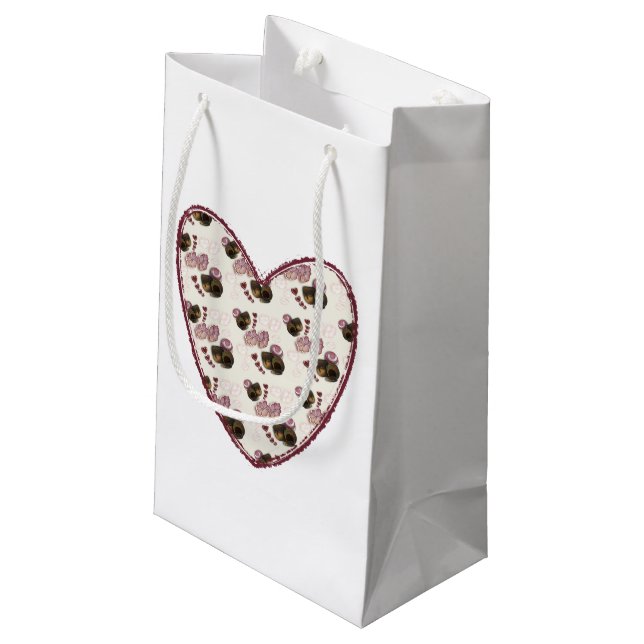 Truffle Heart Small Gift Bag (Back Angled)