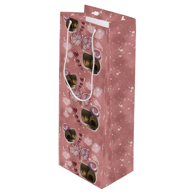 Truffle- Sprinkles Wine Gift Bag (Front Angled)