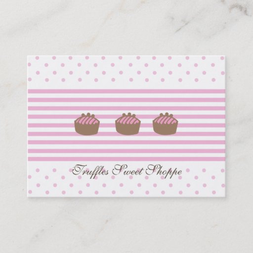 Customizable Truffles Chubby Business Cards