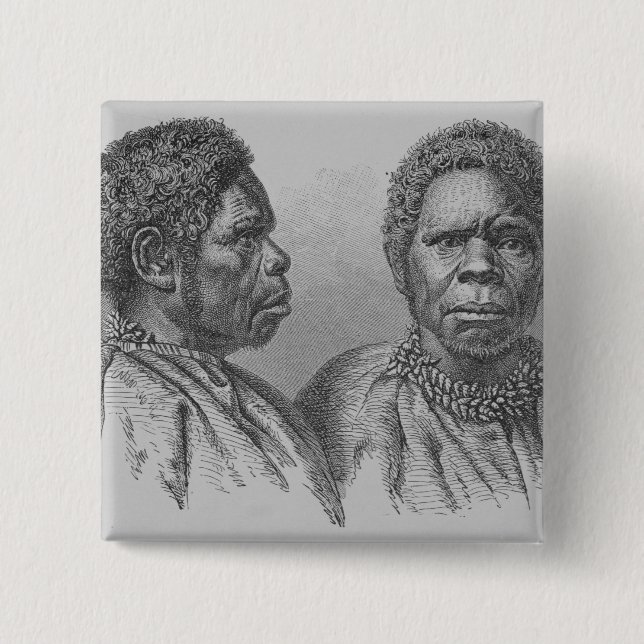 Truganina, the last Tasmanian woman Pinback Button (Front)