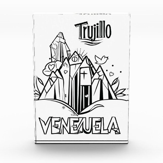 Trujillo Venezuela artistic design | Virgen Paz Photo Block (Front)