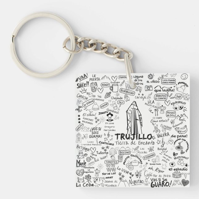 Trujillo Venezuela Tierra de Encanto - Pure Ve Keychain (Front)