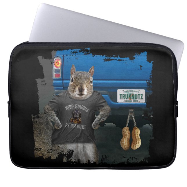 Truk Nutz - funny squirrel truck nuts Laptop Sleeve (Front)