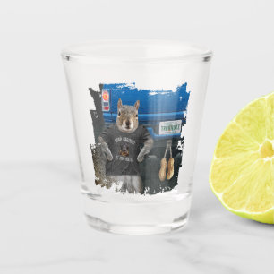 Truk Nutz - funny squirrel truck nuts Shot Glass