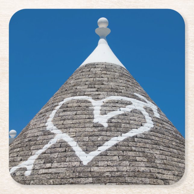Trulli house roof coaster (Front)