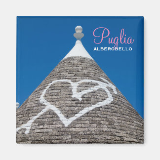 Trulli house roof text magnet