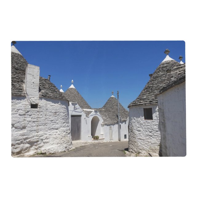 Trulli houses in Alberobello, Puglia placemat (Front)