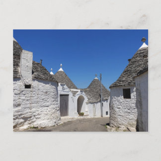 Trulli houses in Alberobello, Puglia postcard