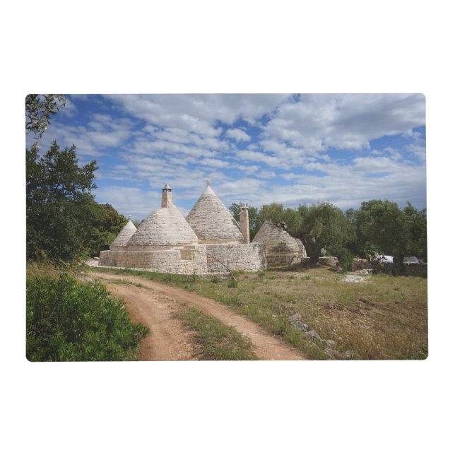 Trulli houses in Puglia/Apulia Placemat (Back)