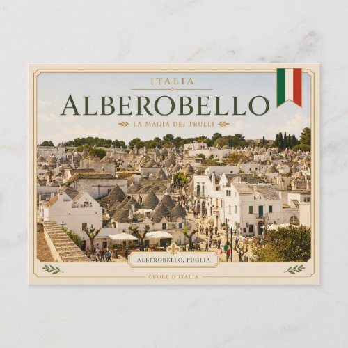 Trulli Village, Alberobello - Italy  Postcard