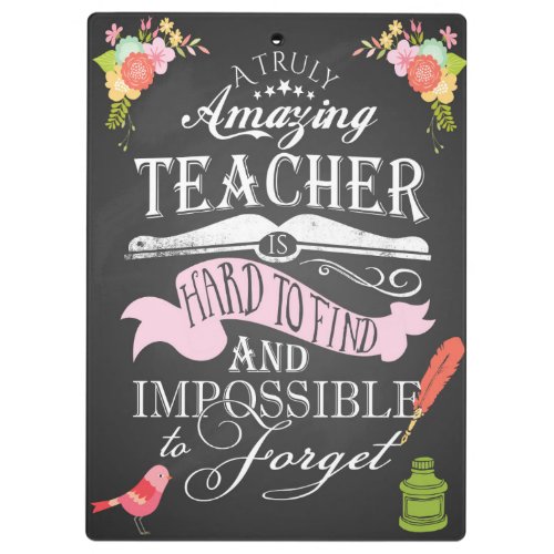 Truly amazing  teacher appreciation week clipboard