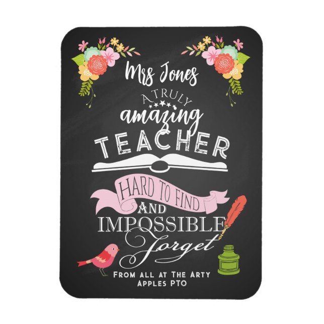 Truly amazing  teacher appreciation week magnet (Vertical)