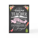 Truly amazing teacher appreciation week thank you card Truly amazing teacher appreciation week thank you card