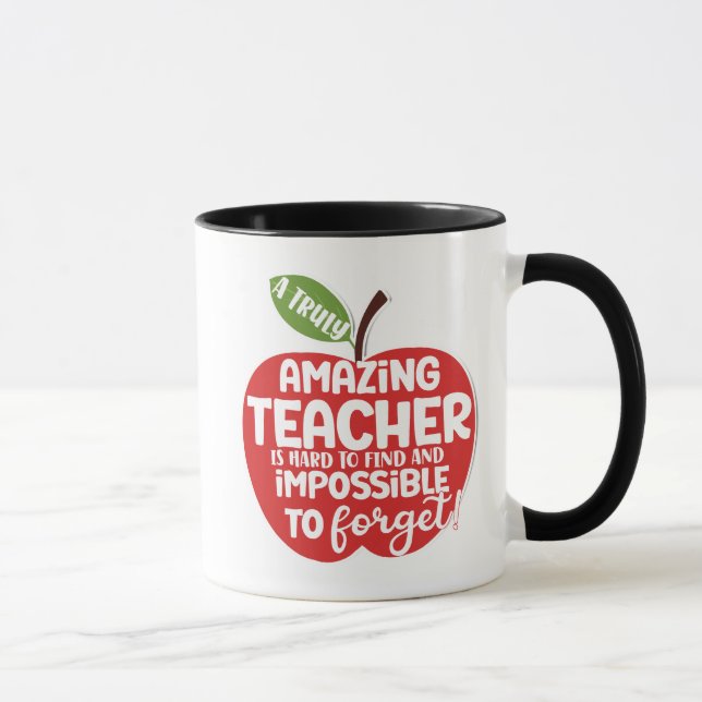 Truly Amazing Teacher Thank You Mug –Apple Teacher (Right)