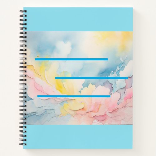 Truly Elegant Soothing Colors Spiral Notebook