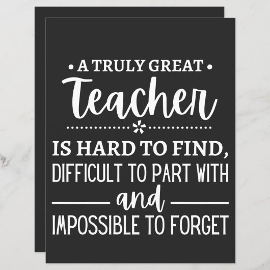 Truly Great Teacher (Front/Back)