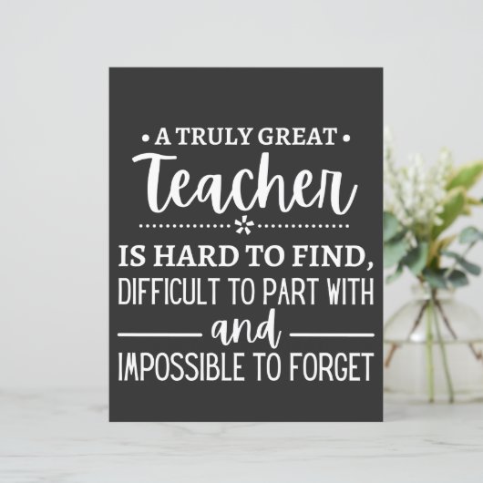 Truly Great Teacher (Standing Front)