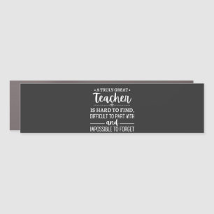 Truly Great Teacher Car Magnet