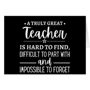 Truly Great Teacher Cards