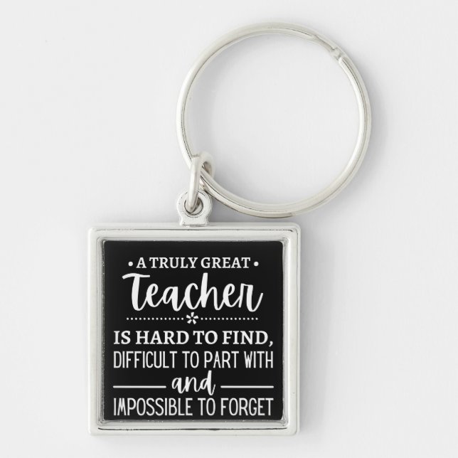 Truly Great Teacher Keychain (Front)