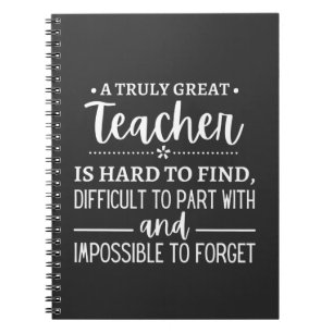Truly Great Teacher Notebook