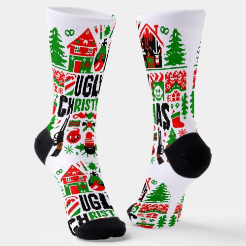 Truly Really Ugly Christmas Socks