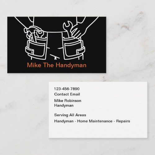 Truly Unique Cool Handyman Business Cards