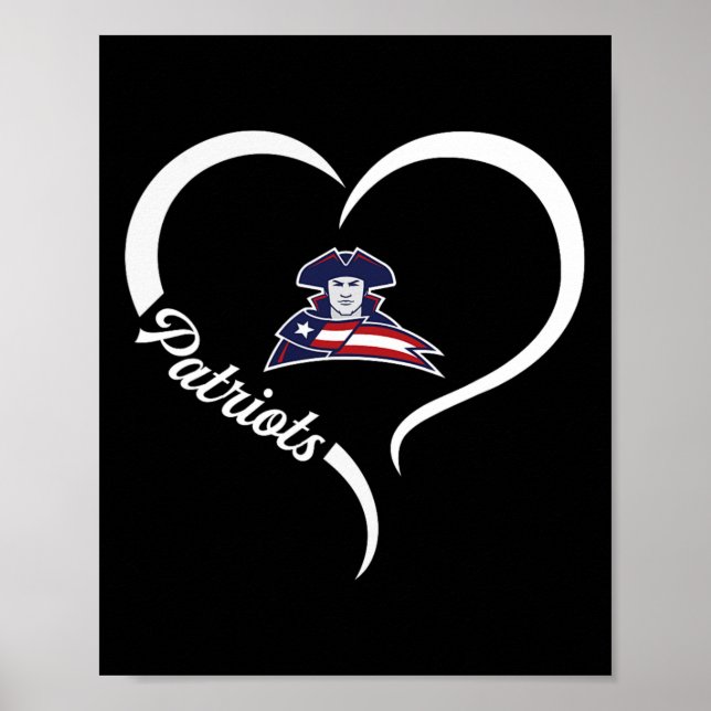 Truman Patriots Logo Half Heart Slogan Hs  Poster (Front)