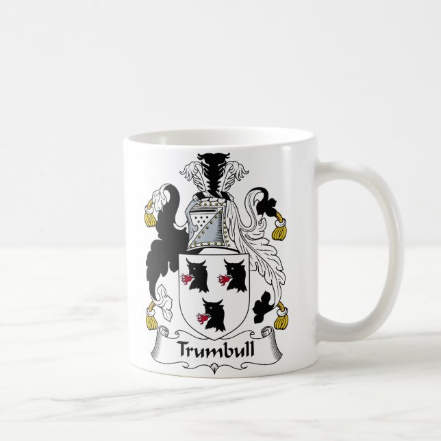 Trumbull Family Crest Coffee Mug (Right)