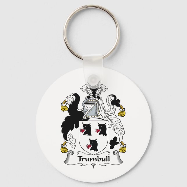 Trumbull Family Crest Keychain (Front)