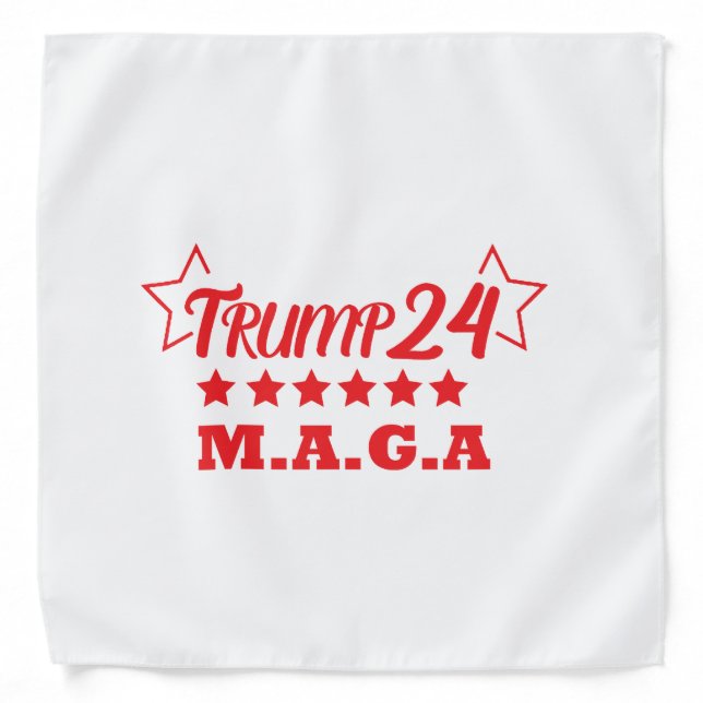 Trump24 Design T-Shirt Bandana (Front)