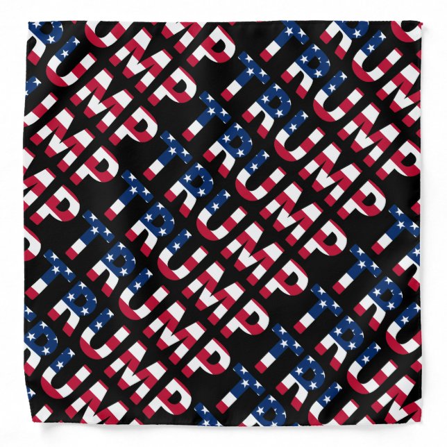 TRUMP 2016 AMERICAN FLAG BANDANA (Front)