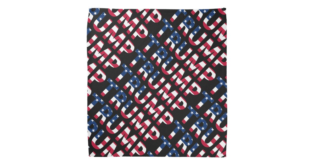 trump 2016 american flag bandana zazzle com holiday address labels