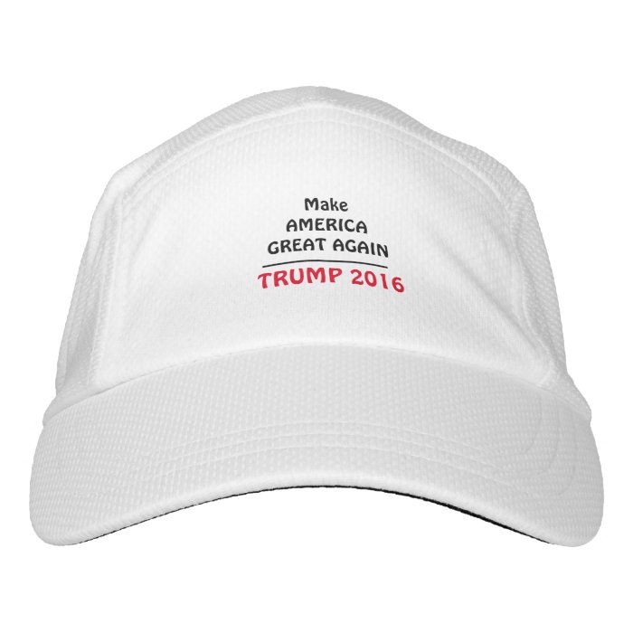 Trump 2016 Custom Knit Performance Hat, White Hat | Zazzle