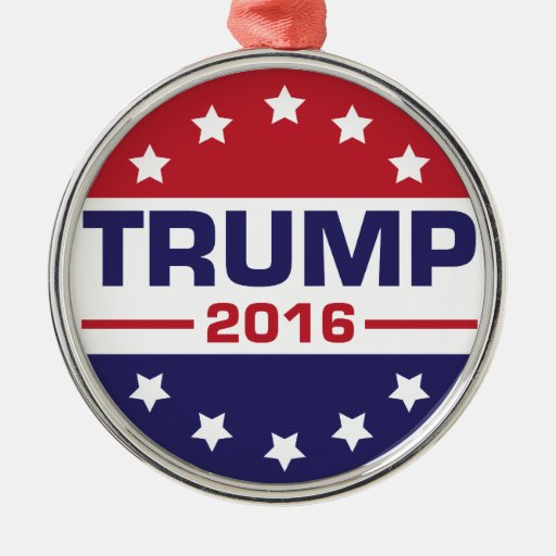 Trump 2016 metal ornament