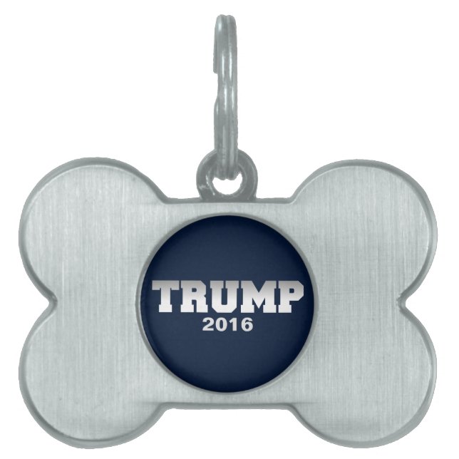 Trump 2016 pet tag (Front)