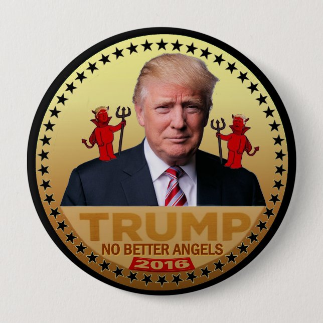 Trump 2016 pinback button (Front)