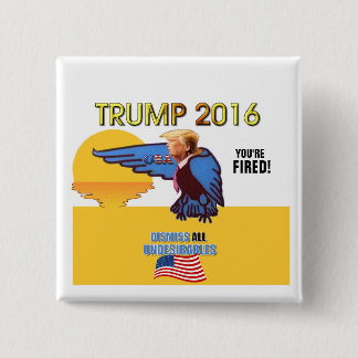TRUMP 2016 PINBACK BUTTON