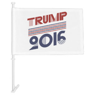 Trump 2016 Vintage Campaign Style Car Flag