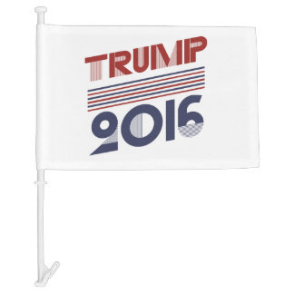 Trump 2016 Vintage Campaign Style Car Flag