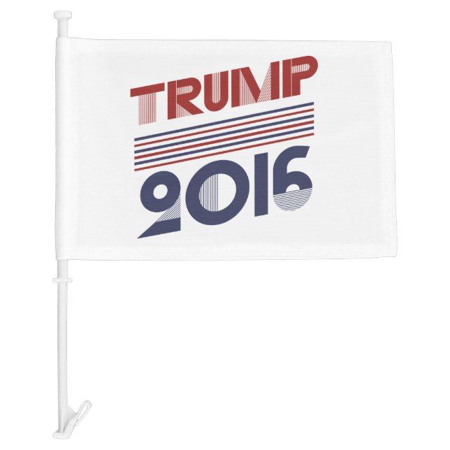 Trump 2016 Vintage Campaign Style Car Flag (Front)