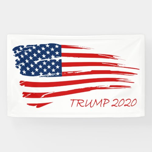 Trump 2020 American Flag design Banner