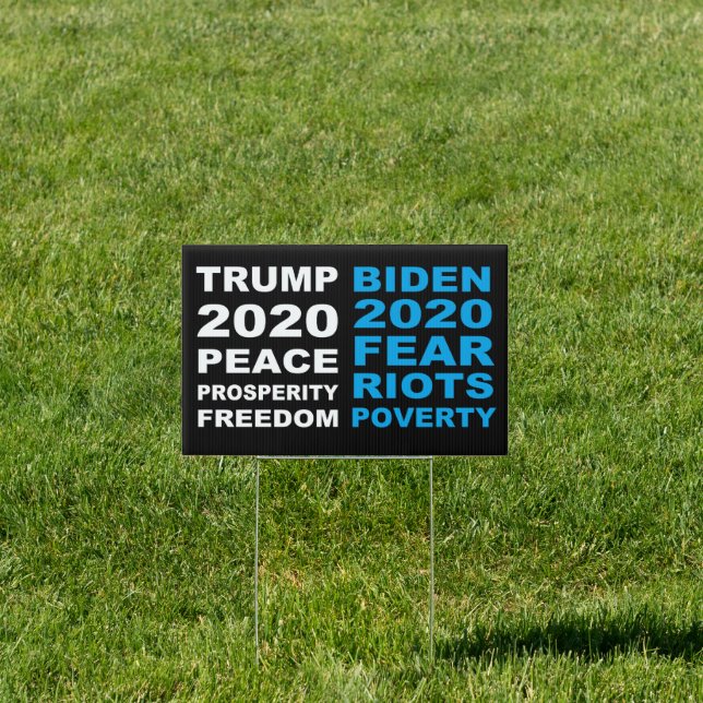 Trump 2020 Anti-Biden Sign (Insitu)