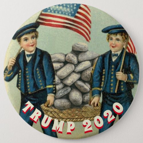 TRUMP 2020 BUILD THAT WALL BUTTON